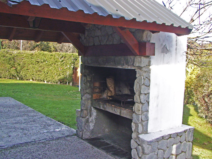 cabaña 1, parrilla